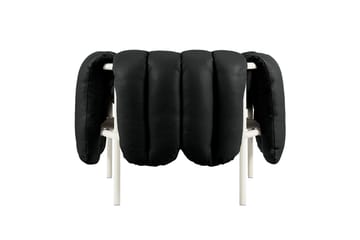 Puffy lounge fotel - Black leather-cream - Hem