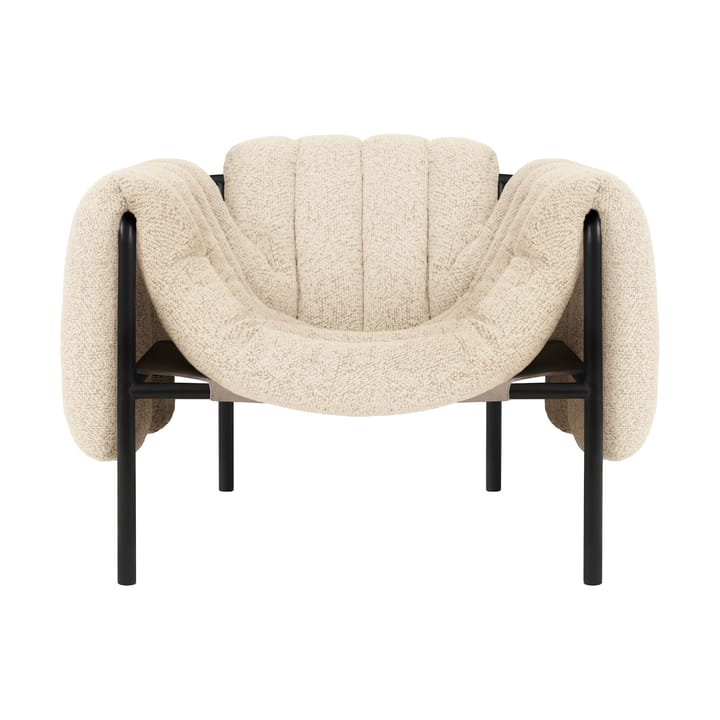 Puffy lounge fotel - Eggshell-black grey - Hem