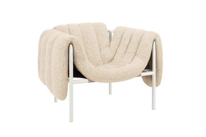 Puffy lounge fotel, Eggshell-cream Hem