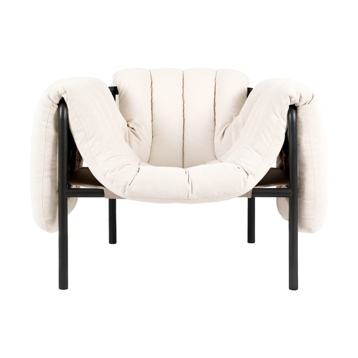 Puffy lounge fotel - Natural-black grey - Hem