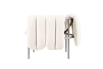 Puffy lounge fotel - Natural-stal nierdzewna - Hem