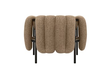Puffy lounge fotel - Sawdust-black grey - Hem