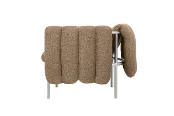 Puffy lounge fotel - Sawdust-stal nierdzewna - Hem
