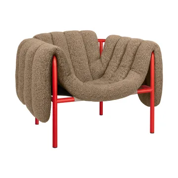 Puffy lounge fotel - Sawdust-traffic red - Hem