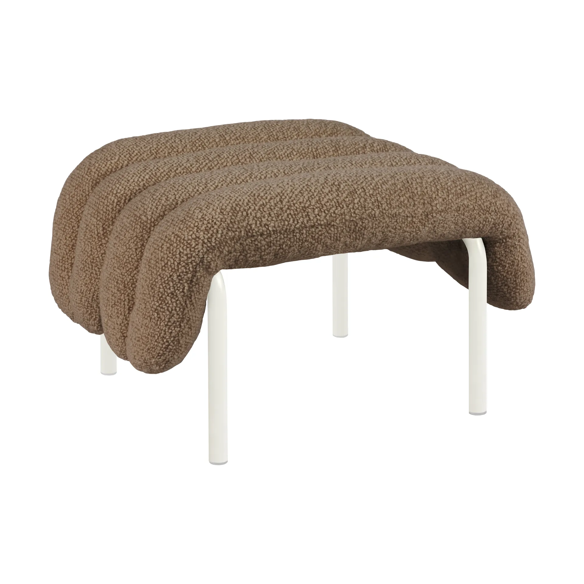 Puffy otomana 58x67 cm, Sawdust-cream Hem