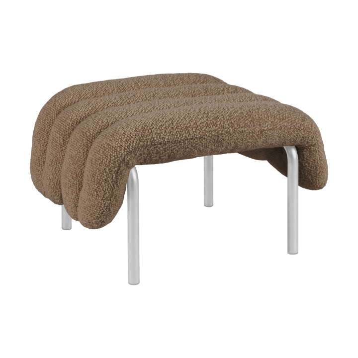 Puffy otomana 58x67 cm - Sawdust-stal nierdzewna - Hem