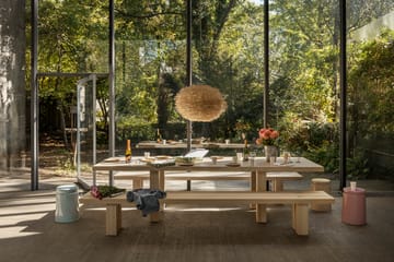 Stół jadalniany Max z ławkami 250 cm - Jesion - Hem