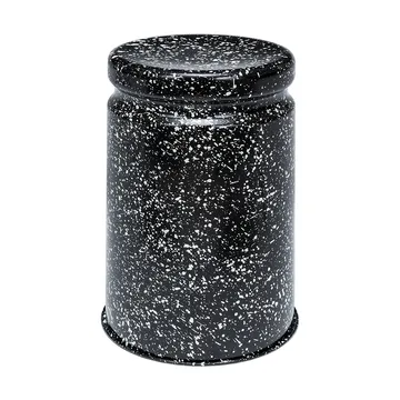 Taboret okrągły Last Ø32x44 cm - Black-white splatter - Hem