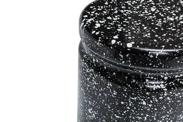 Taboret okrągły Last Ø32x44 cm - Black-white splatter - Hem