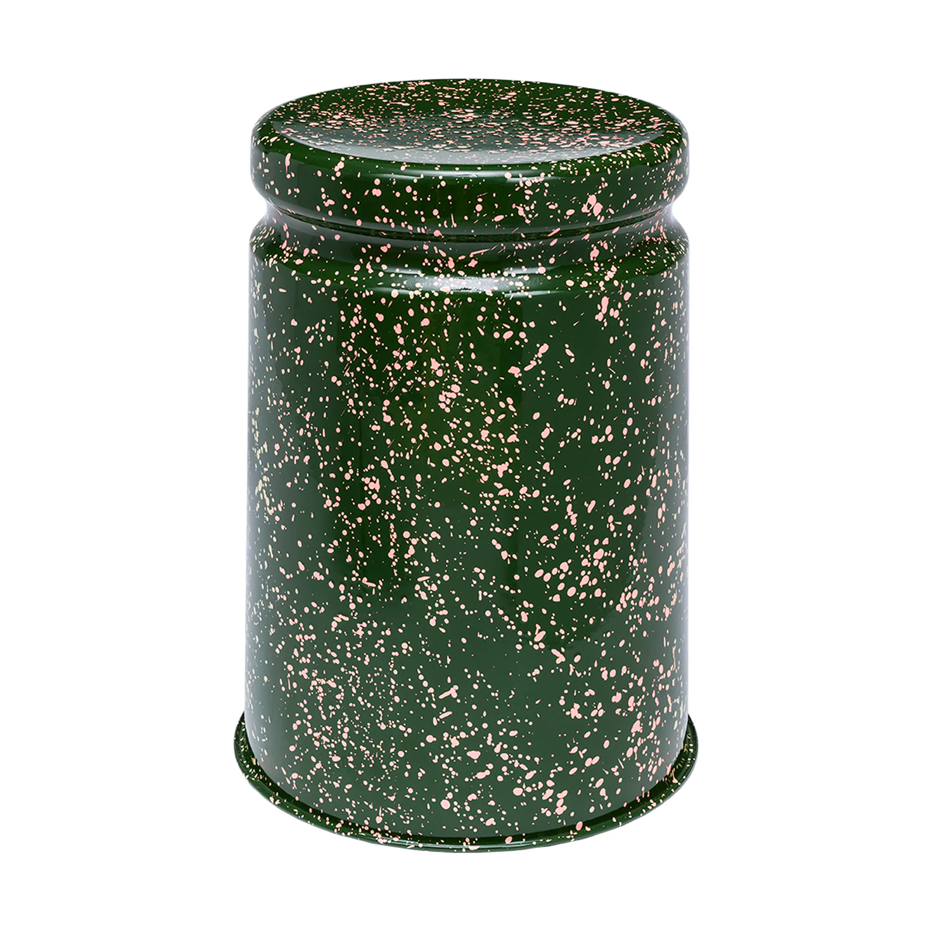 Taboret okrągły Last Ø32x44 cm, Green-pink splatter Hem