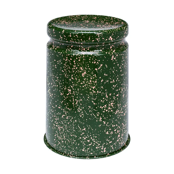 Taboret okrągły Last Ø32x44 cm - Green-pink splatter - Hem