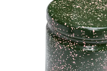 Taboret okrągły Last Ø32x44 cm - Green-pink splatter - Hem
