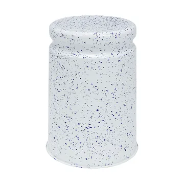 Taboret okrągły Last Ø32x44 cm - White-blue splatter - Hem