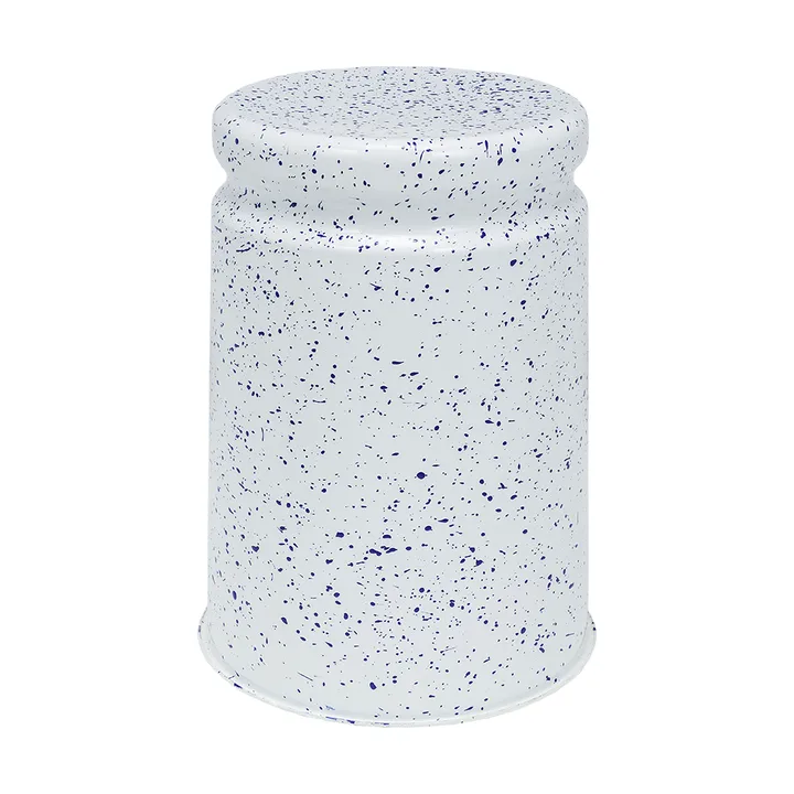 Taboret okrągły Last Ø32x44 cm - White-blue splatter - Hem