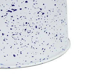 Taboret okrągły Last Ø32x44 cm - White-blue splatter - Hem