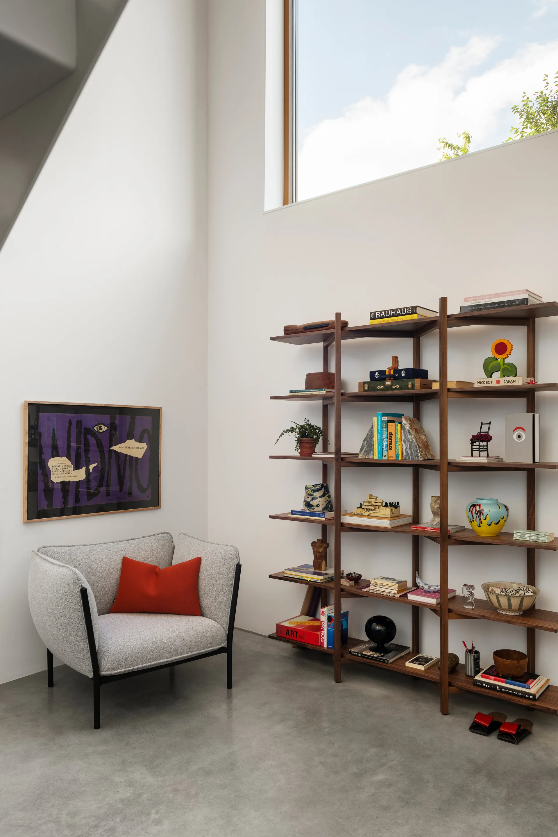 Zig Zag półka High 175x214 cm, Orzech Hem