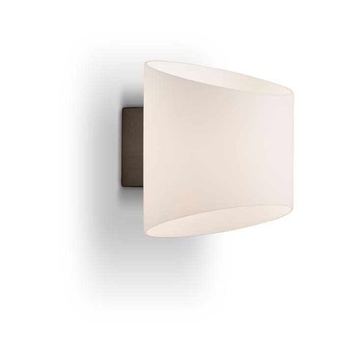 Evoke lampa ścienna owalna - Antracyt-szkło opalowe - Herstal