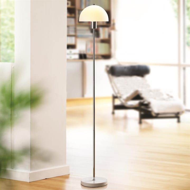 Lampa podłogowa Vienda, biały - szkło Herstal
