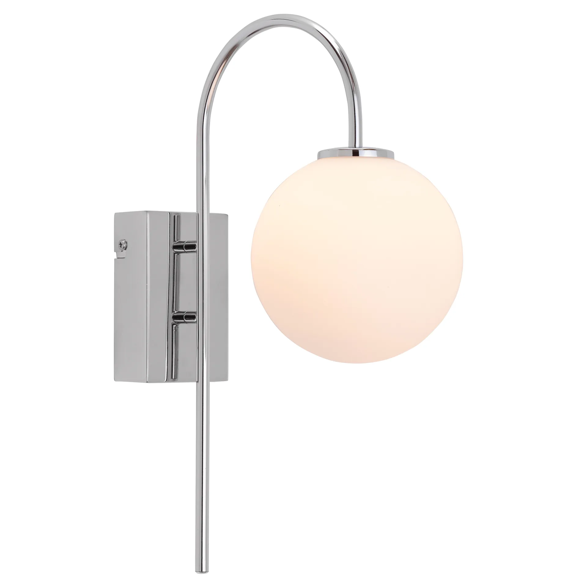 Lampa ścienna Ballon, chrom Herstal