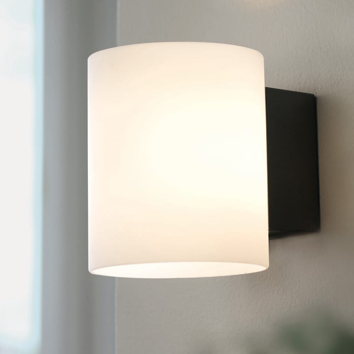 Lampa ścienna Evoke duża - szkło antracytowo-białe - Herstal