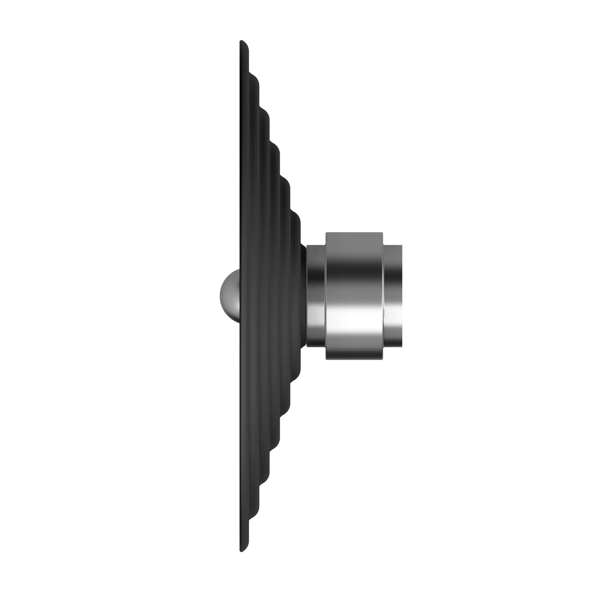 Lampa ścienna Sound średnia, Matowa czerń Herstal