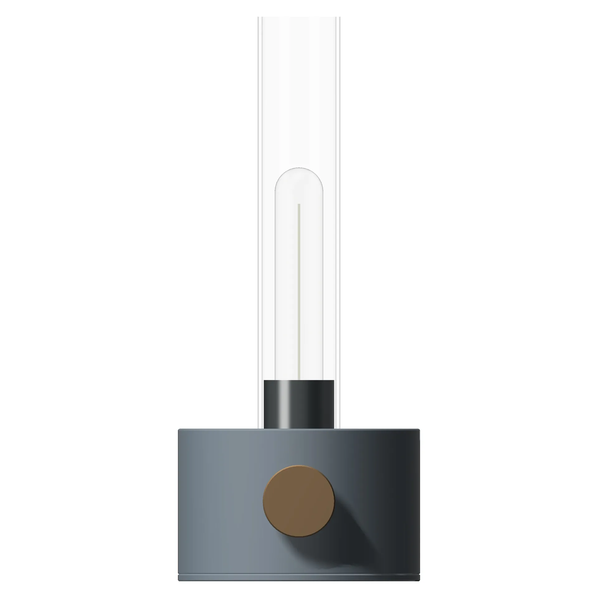 Lampa stołowa Harbor duża, Matowy niebieski Herstal