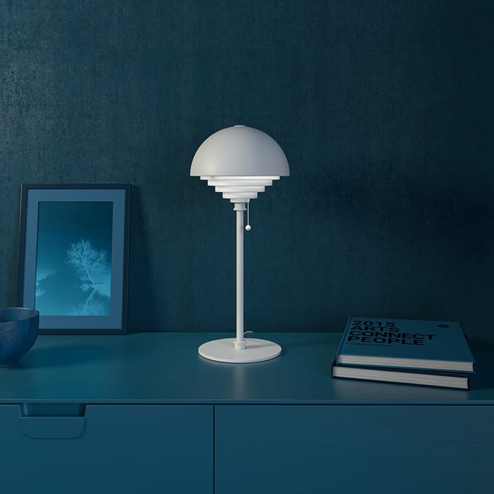 Lampa stołowa Motown, Biały-biały Herstal