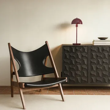 Lampa stołowa Vienda - Czerwień walentynkowa - Herstal