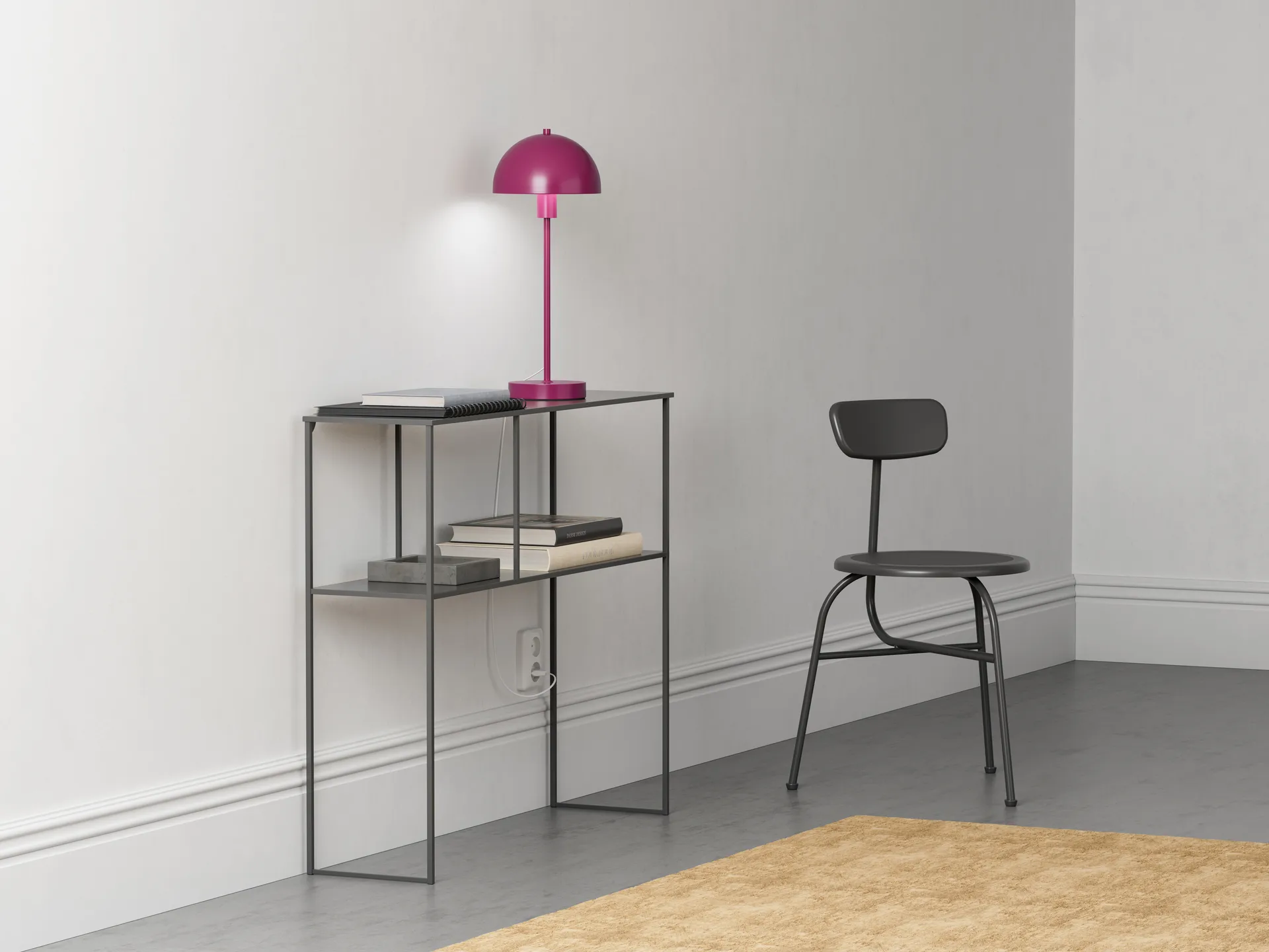 Lampa stołowa Vienda, Dragon purple Herstal