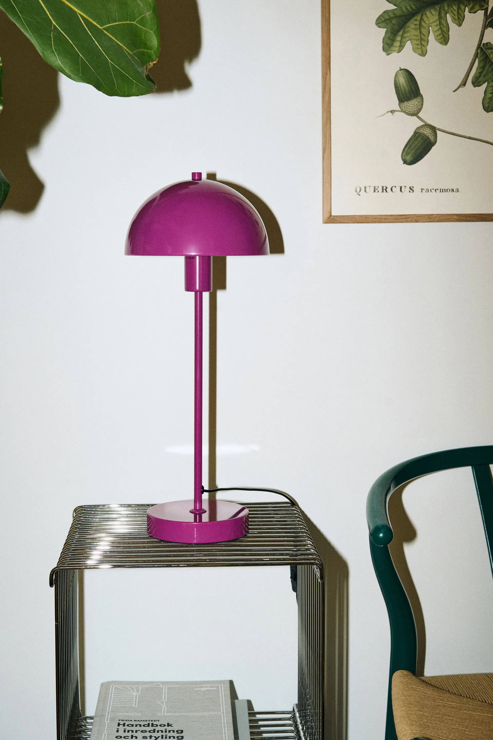 Lampa stołowa Vienda, Dragon purple Herstal