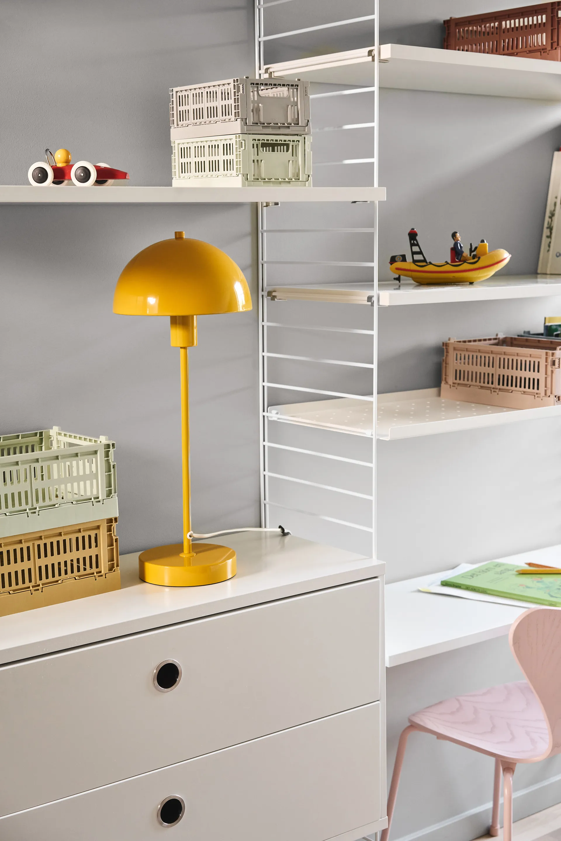 Lampa stołowa Vienda, Mango yellow Herstal