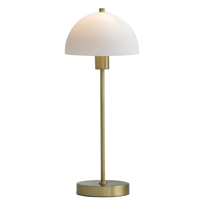 Lampa stołowa Vienda - mosiądz - biały - Herstal