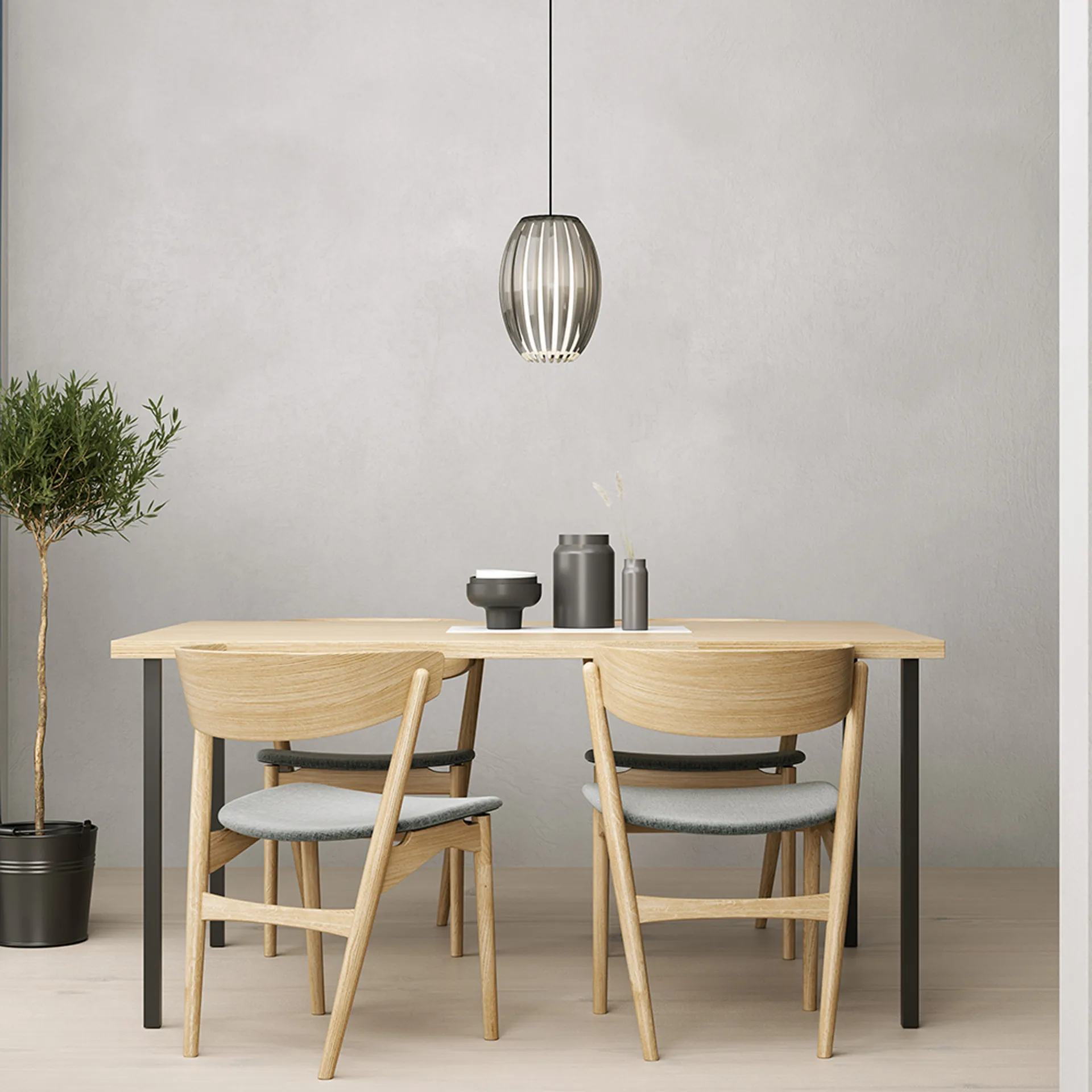 Lampa sufitowa Tentacle medium, Czarny-ciemnoszary Herstal