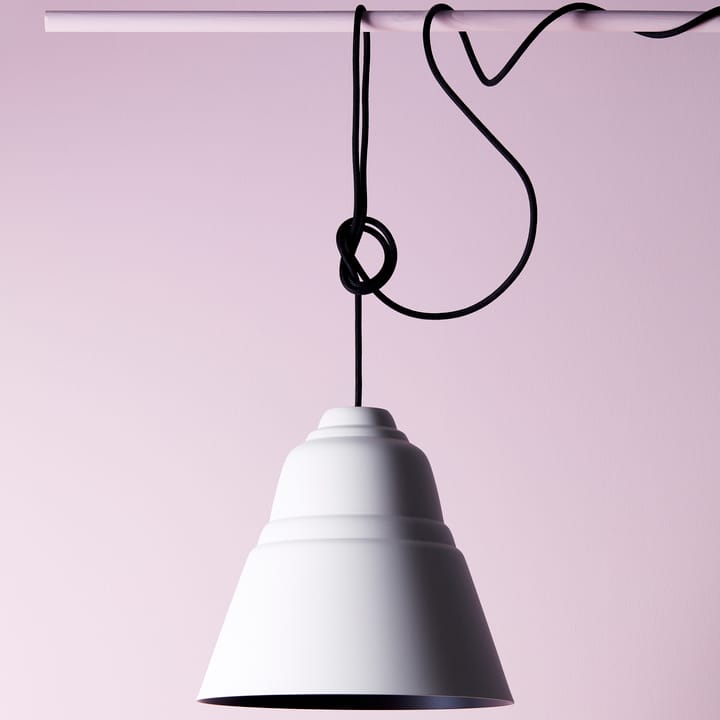 Lampa wisząca Relief 30 cm, Perłowa biel Herstal