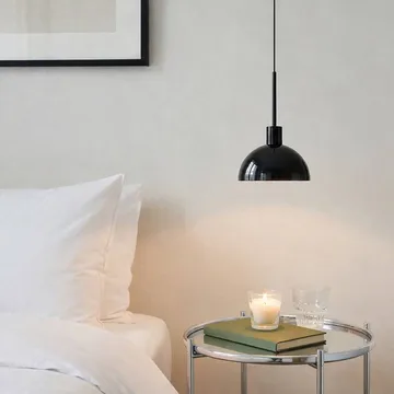 Lampa wisząca Vienda - Błyszczący czarny - Herstal