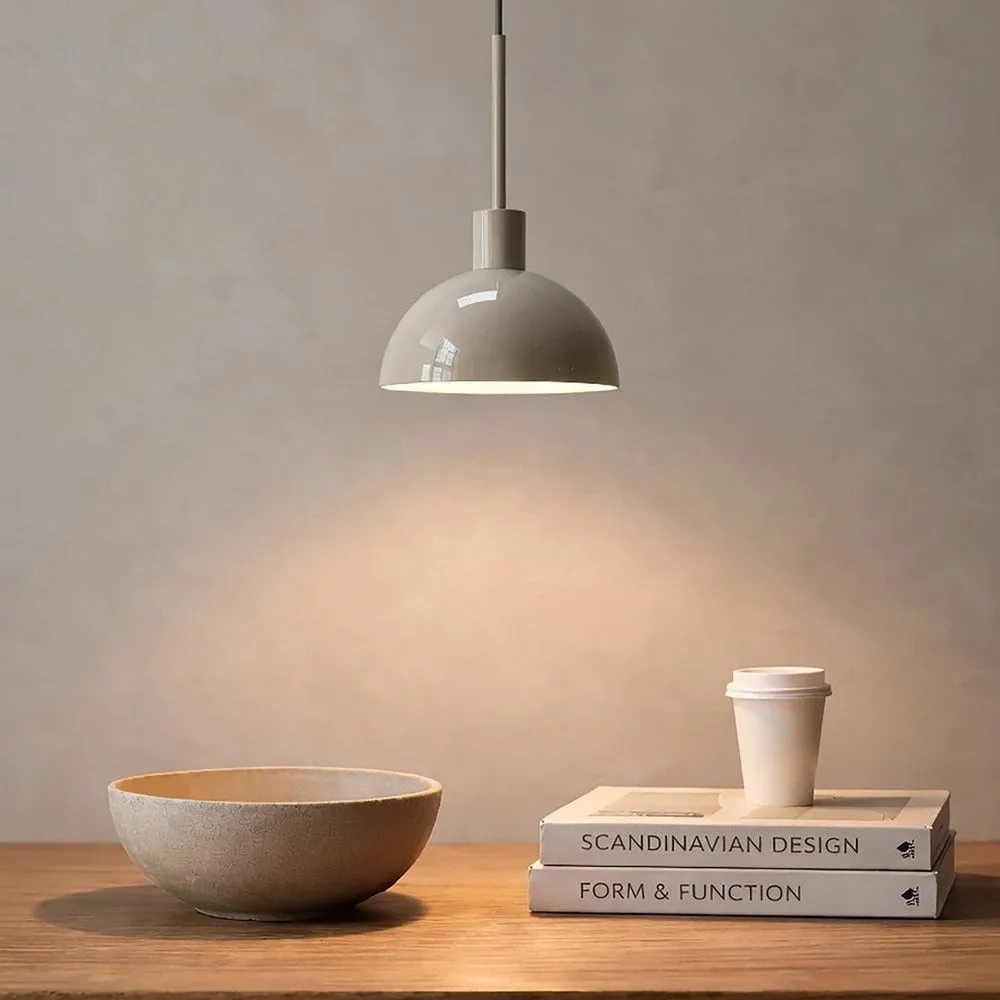 Lampa wisząca Vienda, Putty grey Herstal