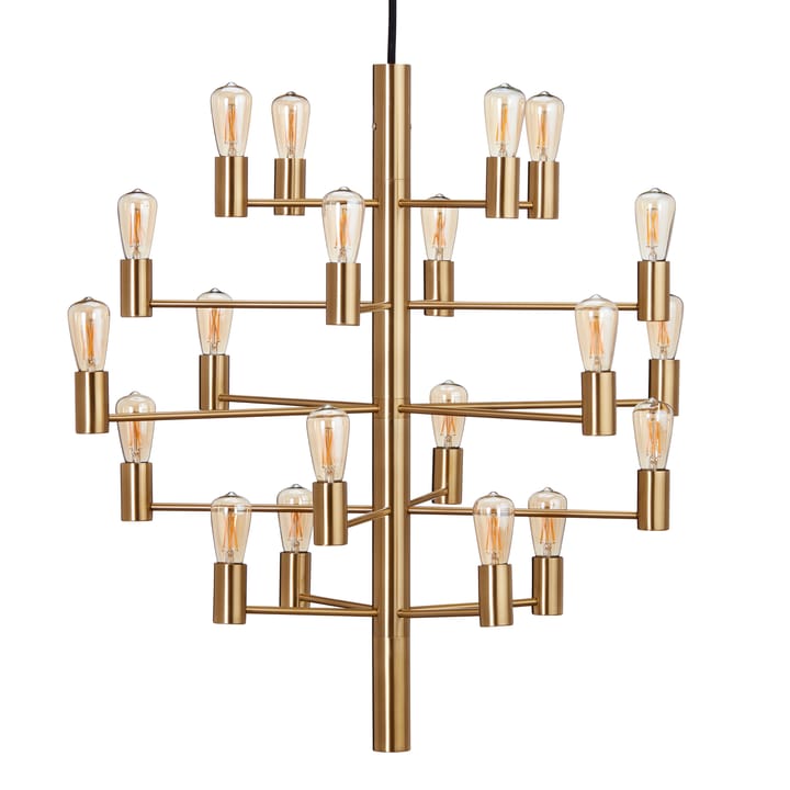 Manola 20 żyrandol, Satin brass Herstal