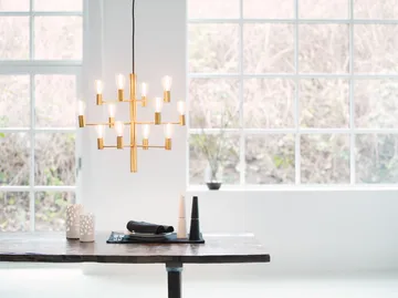 Żyrandol Manola 12 - Satin brass - Herstal