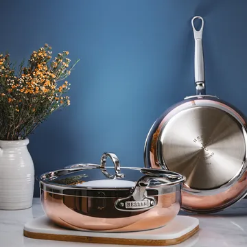 Głęboka patelnia Hestan Copperbond essential Ø24 cm - Miedź - Hestan