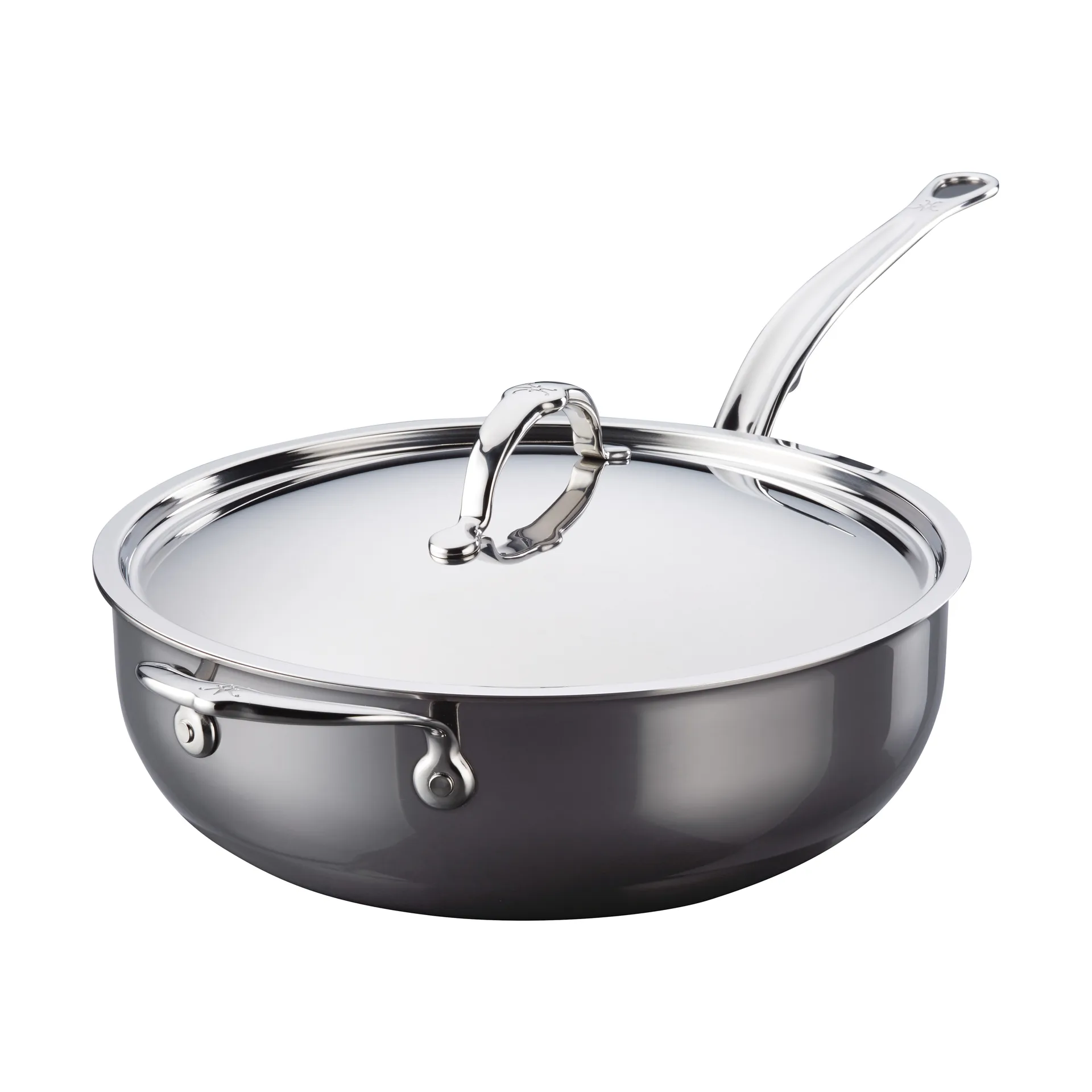 Głęboka patelnia z pokrywką Hestan Nanobond 4,7 L, Stal nierdzewna Hestan