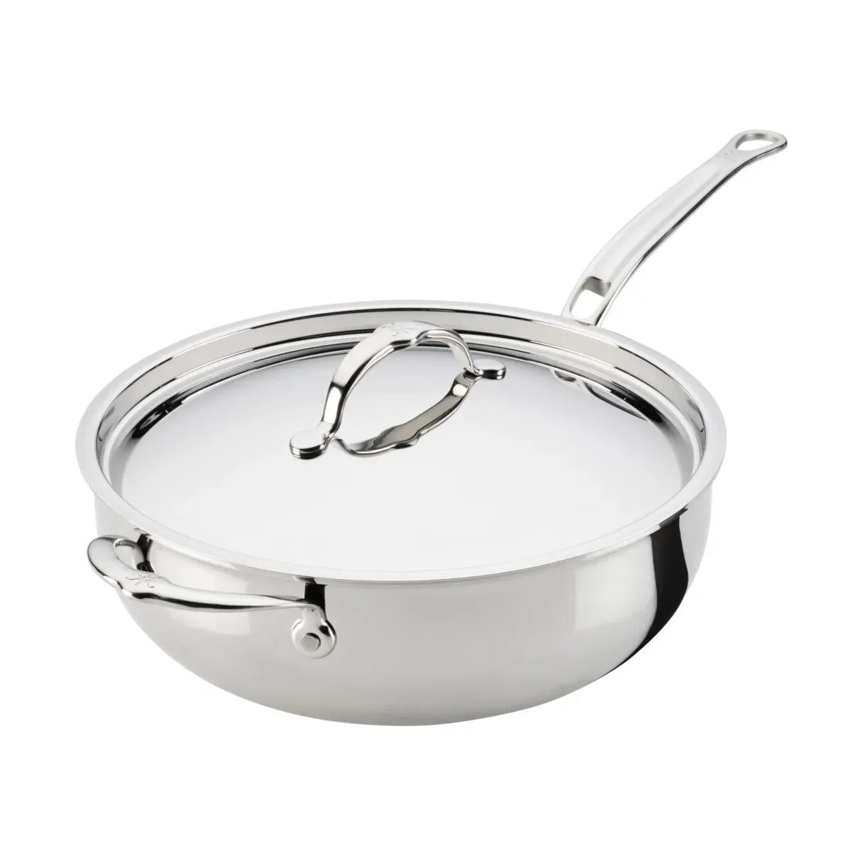 Hestan ProBond Luxe patelnia uniwersalna z pokrywką, Stal nierdzewna, pomocniczy uchwyt Hestan