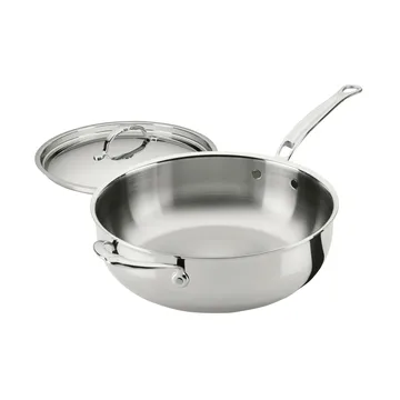 Hestan ProBond Luxe patelnia uniwersalna z pokrywką - Stal nierdzewna, pomocniczy uchwyt - Hestan