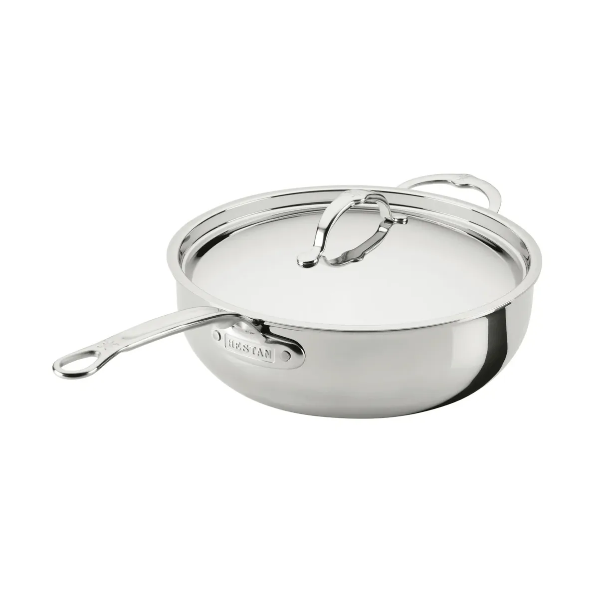 Hestan ProBond Luxe patelnia uniwersalna z pokrywką, Stal nierdzewna, pomocniczy uchwyt Hestan