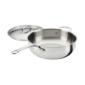 Hestan ProBond Luxe patelnia uniwersalna z pokrywką - Stal nierdzewna, pomocniczy uchwyt - Hestan