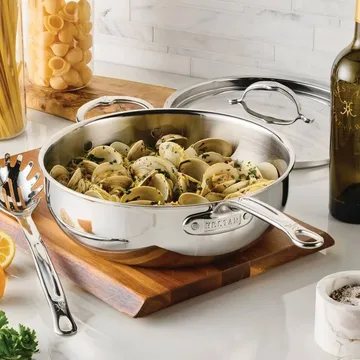 Hestan ProBond Luxe patelnia uniwersalna z pokrywką - Stal nierdzewna, pomocniczy uchwyt - Hestan
