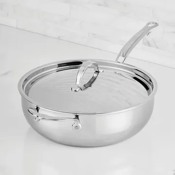 Hestan ProBond Luxe patelnia uniwersalna z pokrywką - Stal nierdzewna, pomocniczy uchwyt - Hestan
