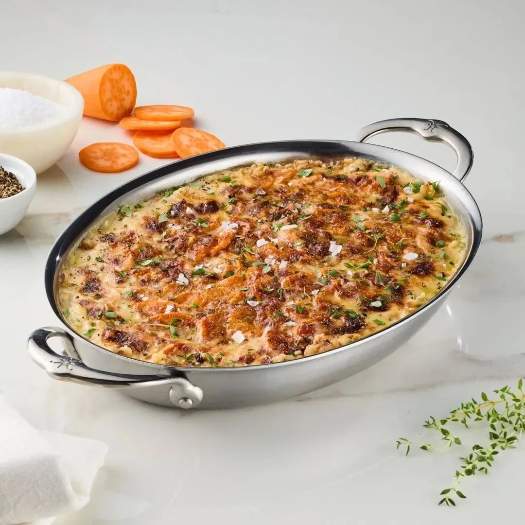 Hestan Provisions forma do zapiekania, Stal nierdzewna, owalny, 42,5x33,5 cm Hestan