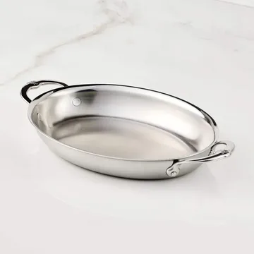 Hestan Provisions forma do zapiekania - Stal nierdzewna, owalny, 42,5x33,5 cm - Hestan