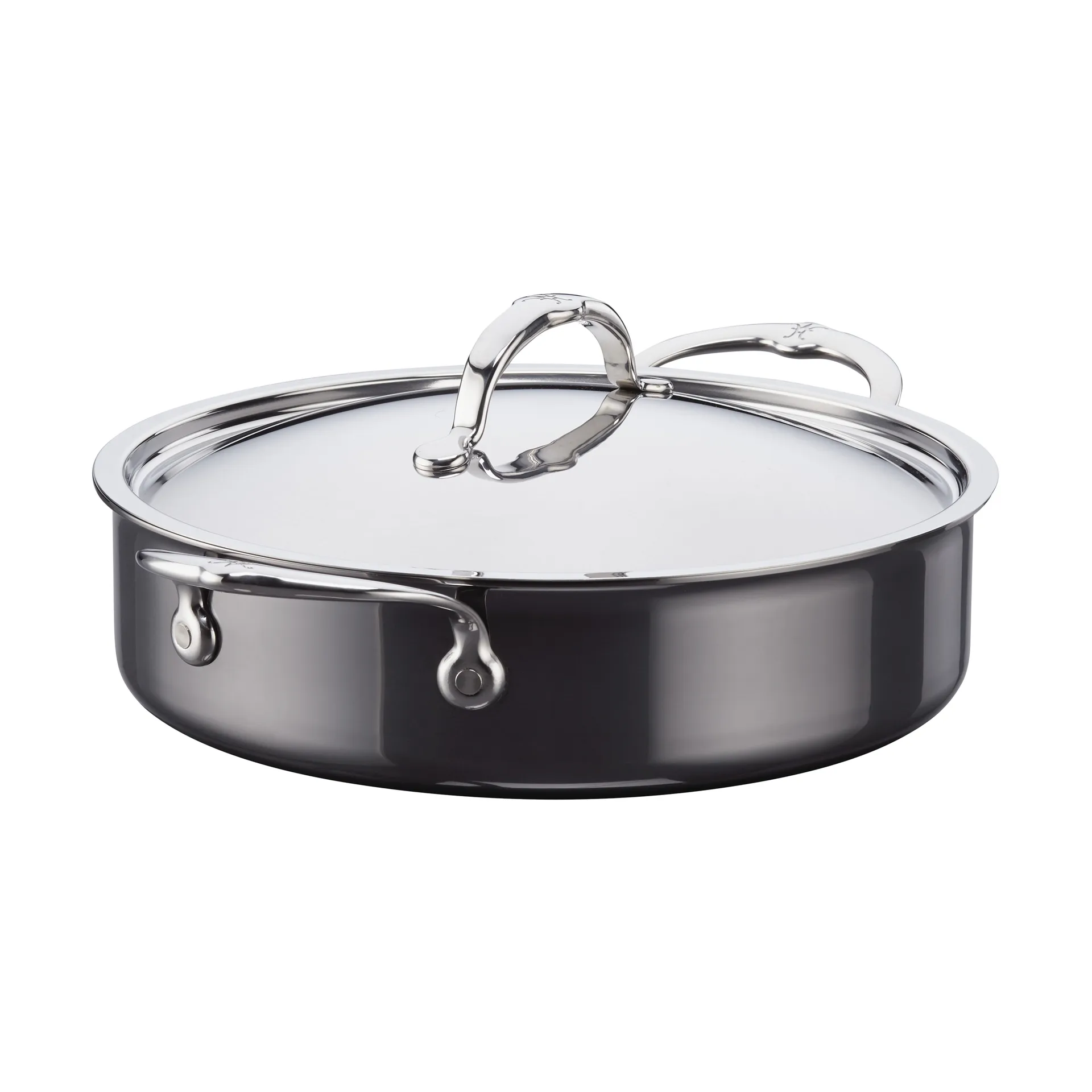 Patelnia sauté z pokrywką Hestan Nanobond 26 cm, Stal nierdzewna Hestan
