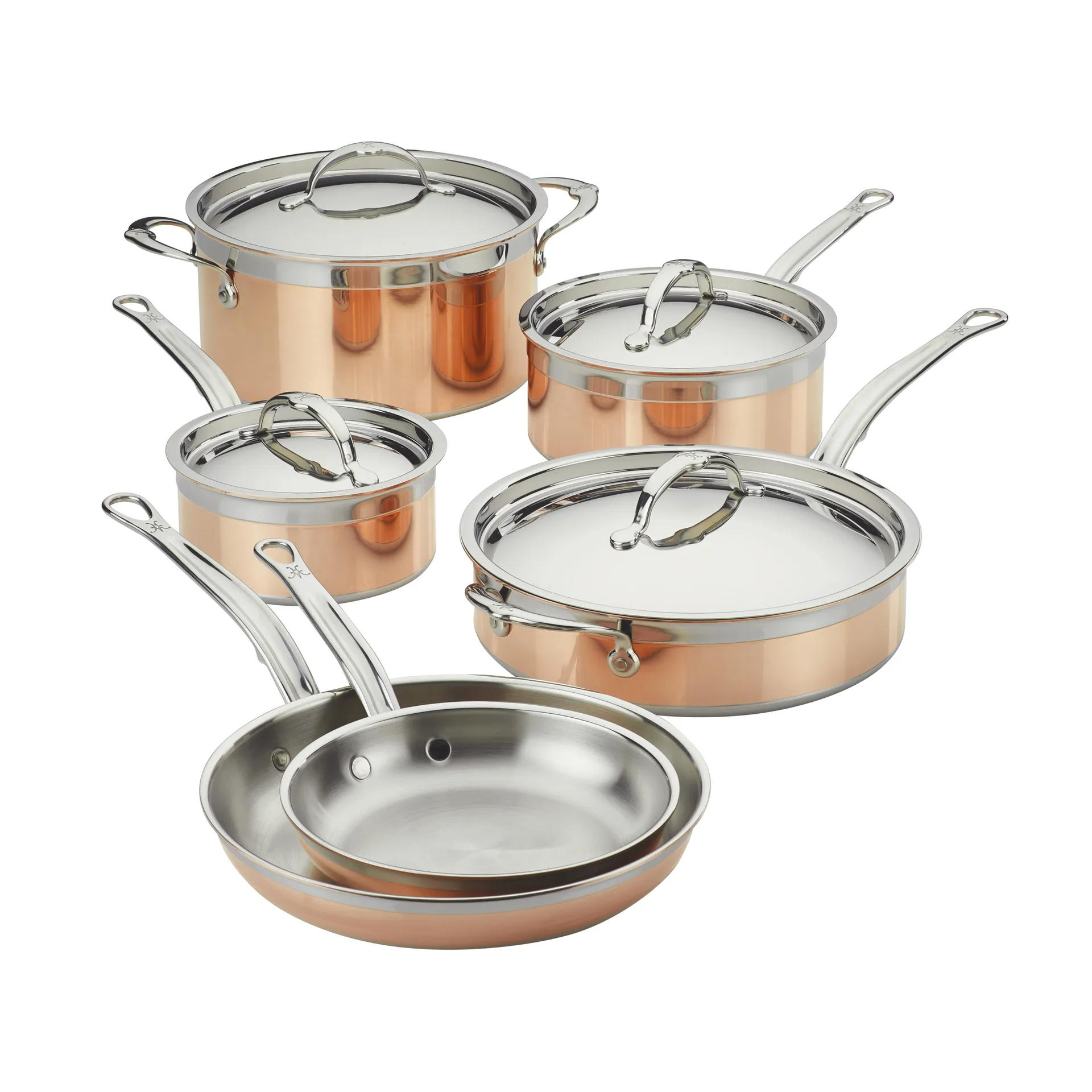 Zestaw garnków i patelni Hestan Copperbond, 10 elementów Hestan